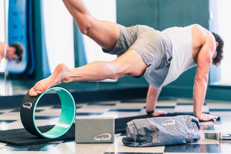 Yoga Wheel Block Strap Set – 5 Pack Yoga Set