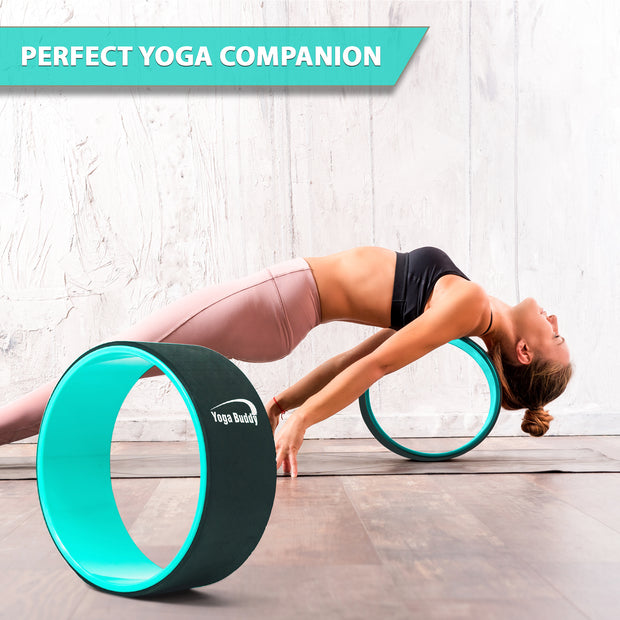 Yoga Wheel. Relieve Back Pain and Improve Your Yoga Poses, Perfect for  Stretching, Improving Flexibility and Backbends Multi Color 